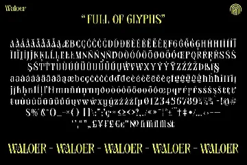 Waloer font