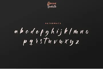 Queen Dakota Handwritten Font