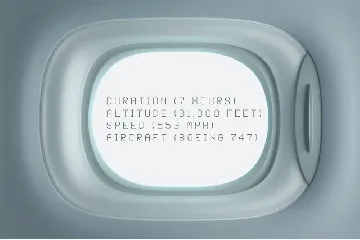 Flight - Dot Matrix Typeface font