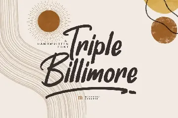 Triple Billimore | A Handwritten Font