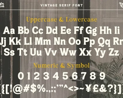 Nostalgia Collective - Vintage Serif font