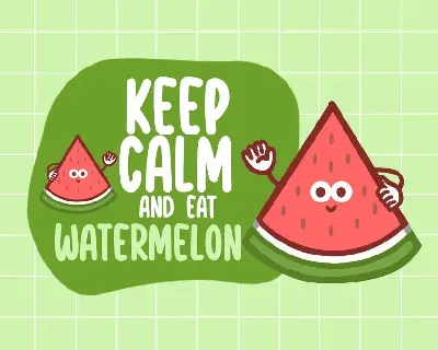 Watermelon Days font