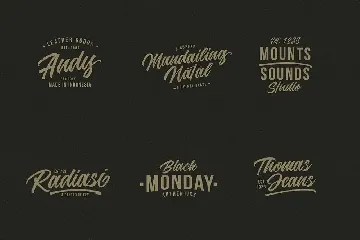 Jouska Textured Brush Script font