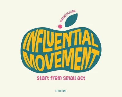 Litho - Fun & Playful Font
