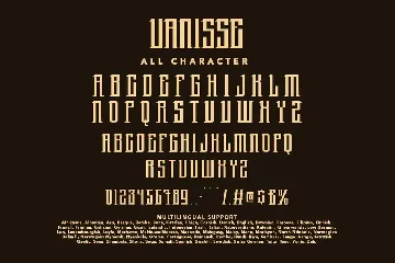 Vanisse Blackletter Typeface Font