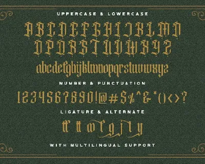 Steffany Wolfeng - Blackletter Font