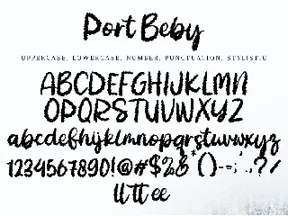 Port Beby font