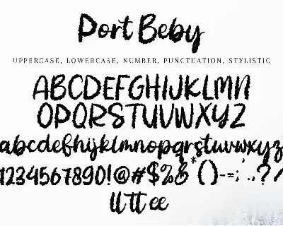 Port Beby font