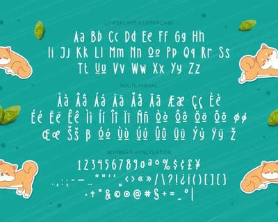 Dogiesland font