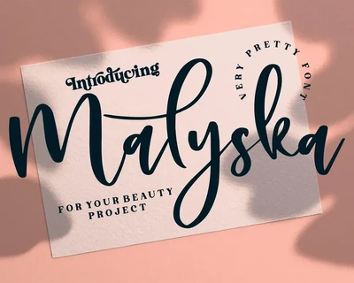 Malyska Script font