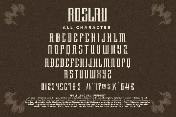 Roslav Stylish Vintage Typeface font