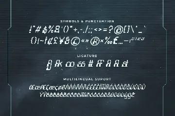 Robot Line - Futuristic Tech Font