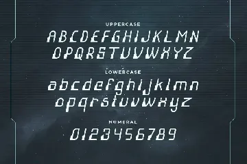 Robot Line - Futuristic Tech Font