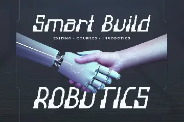 Robot Line - Futuristic Tech Font