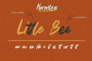 Harmless - Rough Brush Font