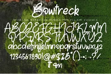 Bhowtreck font