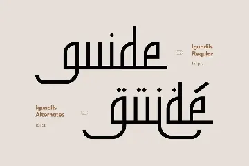 Arabic - Igundils font