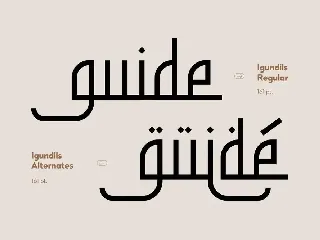 Arabic - Igundils font