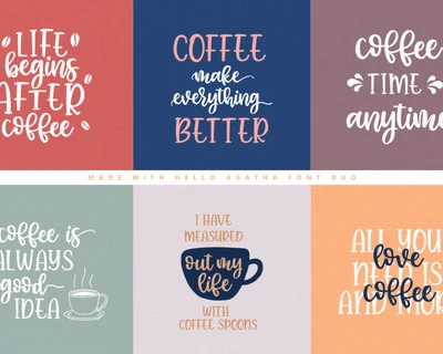 Hello Agatha Font Duo