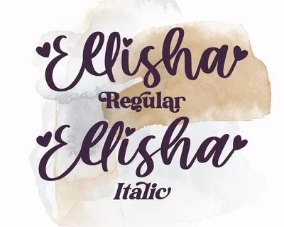 Ellisha Script font