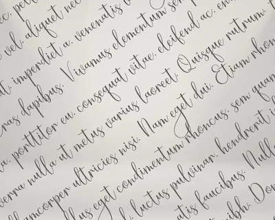 Straight font
