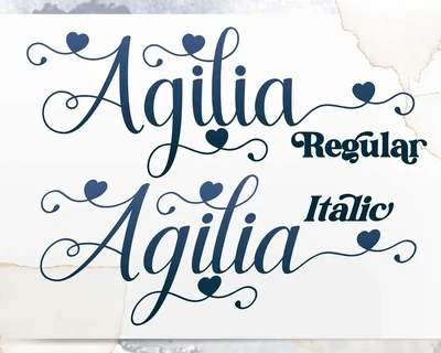 Agilia Script Font