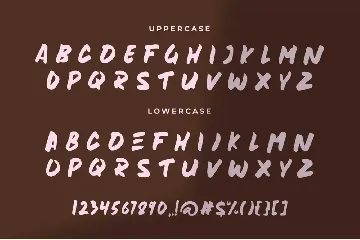 Bean Display Brush Font