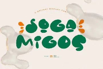 Soga Migos | A Delight Display Font