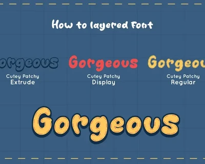 Cutey Patchy - Display Font