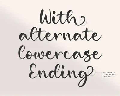 Girlish Brush Font