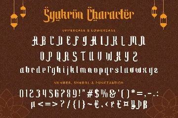 Syukron - Arabic Font Style