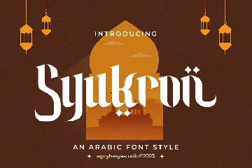 Syukron - Arabic Font Style