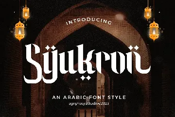 Syukron - Arabic Font Style