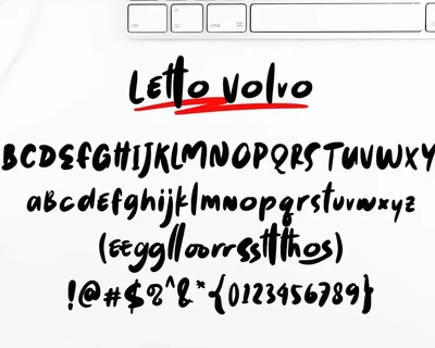 Letto Volvo - Casual Script Font