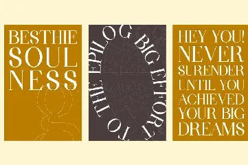 Besthie Soulness a Luxury Serif Font