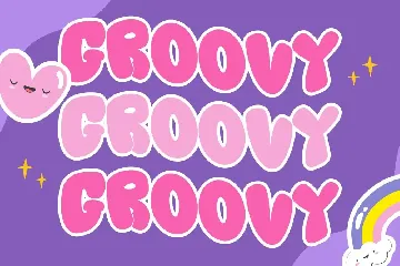 Creammie Groovy Decorative Display Font