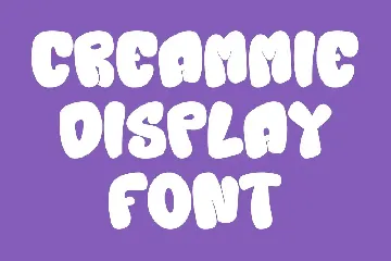 Creammie Groovy Decorative Display Font