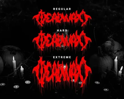 Deadwax - Death Metal Fonts
