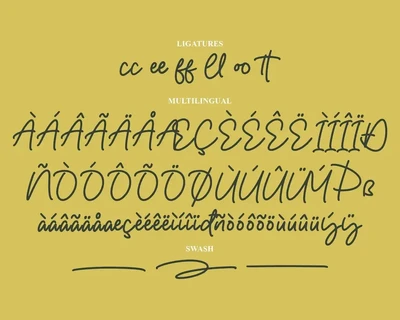 Roschelle Monoline Script Font