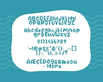 Water Galon font