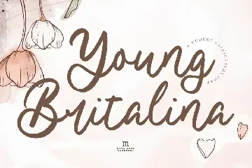 Young Britalina | A Modern Calligraphy Font