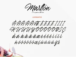 Handwritten Script - Marlton Signature font