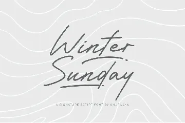 Winter Sunday font