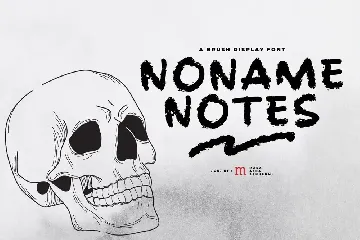 Noname Notes | A Brush Display Font