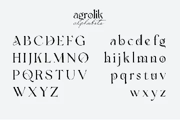 agrolik | Beautiful serif font