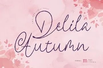 Delila Autumn | A Modern Script Font