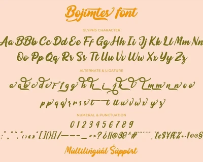 Bojimtes font