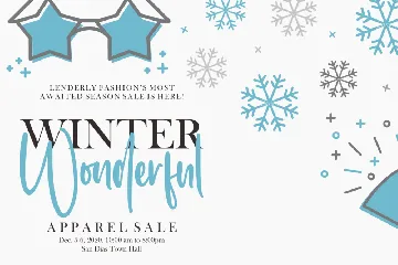 Winter Blaster Script Font