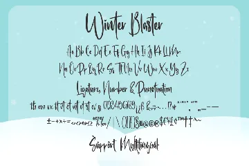 Winter Blaster Script Font