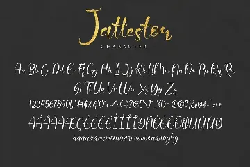 Jattestor font